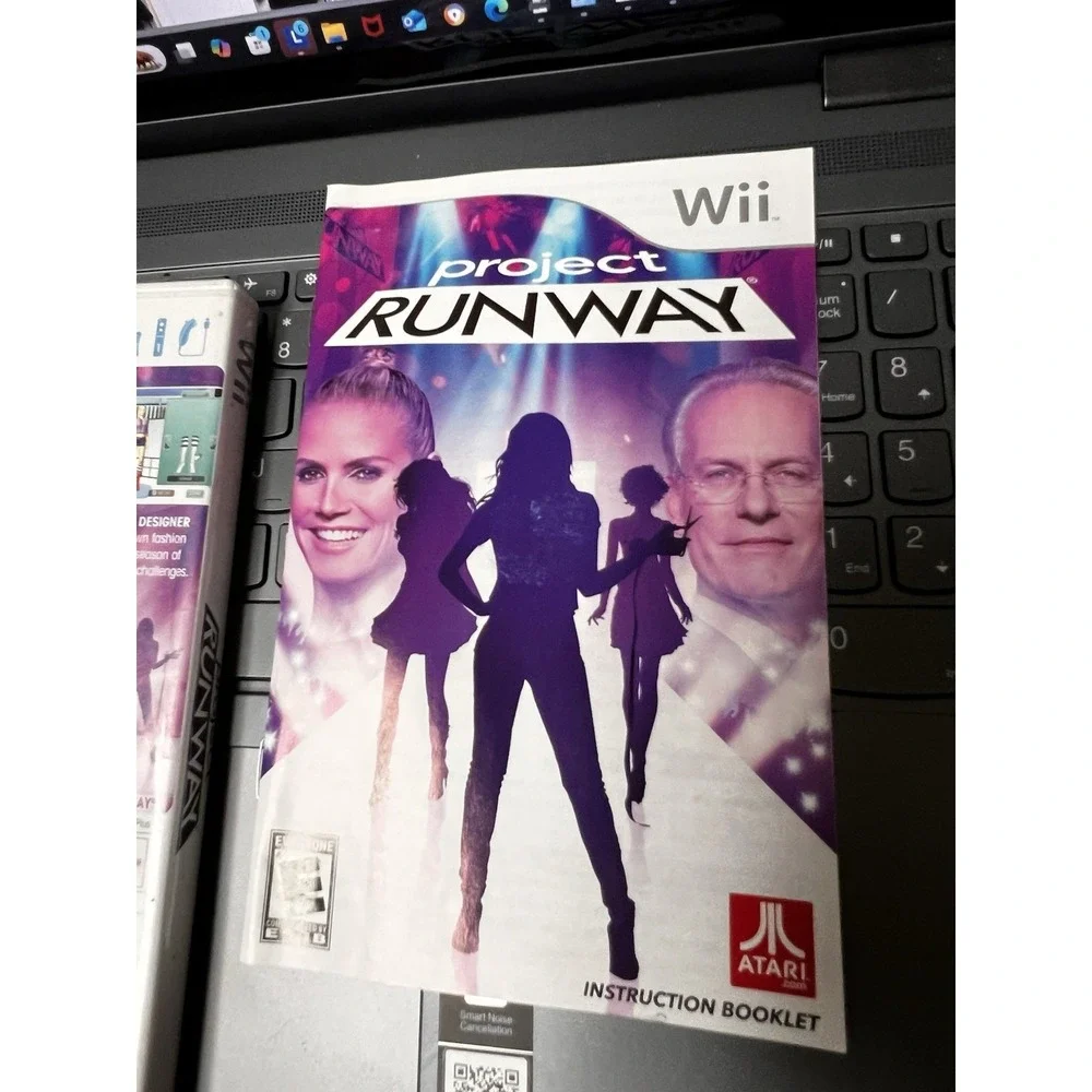 027-008 Project Runway Nintendo Wii Video Game w/ Manual Case Damage‎